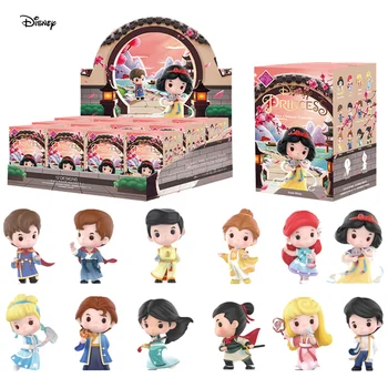 Disney Princess Hanfu-Serien Mystery Box Figur Ekte Disney Blind Boksen Fans Samling Mini Figur Dukke Original Gave Leker