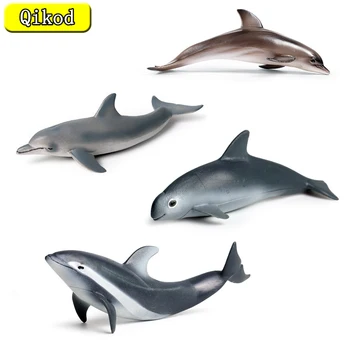 Simulering av Marine Liv Dyr Figurer Dolphin Modle Solid PVC Handling Figur Utdanning Leker Gave for Barna