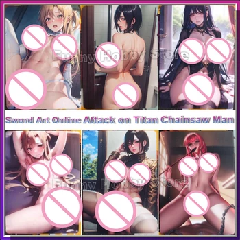 Anime Sexy Jenter-Kortet Ønske Naken Yuuki Asuna Mikasa Motorsag Mann AI Sex Kort ACG Samling Leker Anime Perifer Hobby Gaver