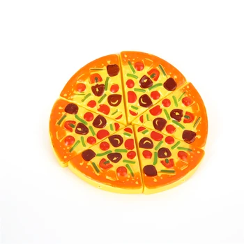 Splitter Nye 6PCS Childrens Barn Pizza Slices Pålegg Late Middag Kjøkken Spille Mat, Leker Barna Gave