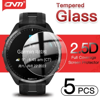 Skjermbeskytter for Garmin Forerunner 965 Herdet Glass Beskyttelse for Garmin 965 Smart Watch Anti-Ripe Glass Film