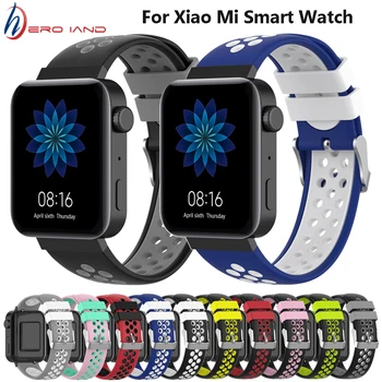 18mm Sport Watch Band for Xiaomi Mi Smart Watch Myk Silikon Håndleddet Armbånd Erstatning for Xiaomi Mi Se Correa Tilbehør
