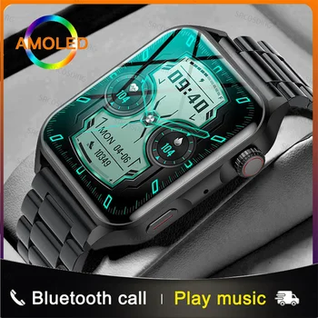 2023 Nye NFC Smartwatch Menn AMOLED HD-Skjermen Alltid Vise Klokkeslettet for Bluetooth-Ring Vanntett IP68 Smart Watch Kvinner For Xiaomi