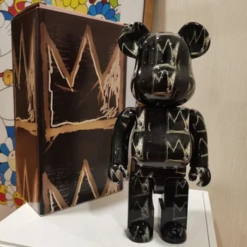 Bearbricks 400% 1000 Cyberpunk Daft Punk Felles Lyse Ansiktet Vold Bjørn Samling Ornament Dyster Bjørn-Statuen Modell Dekorasjon