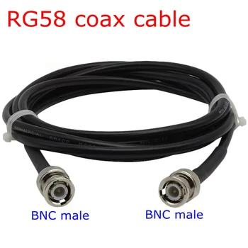 RG58 Coax Kabel-9 BNC Hann BNC Hann-Kontakt 9 BNC til BNC Hann Crimp for RG58 Pigtail Antennm 15cm/20 cm/200cm