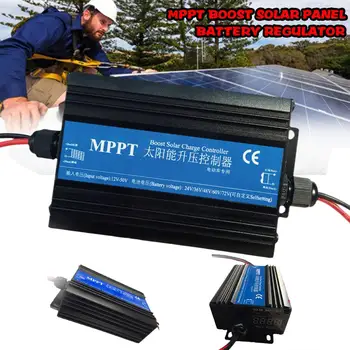 4 LED MPPT Øke Solar Lade Kontrolleren Panelet Regulator System Panel Intelligent 24V-72V Solar Regulator Regulator Røren O9N4