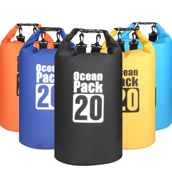 20L Vanntett vanntett Dry Bag Sekk Lagring Pack Posen Bading Utendørs Kajakk Padling Elv Trekking Båtliv