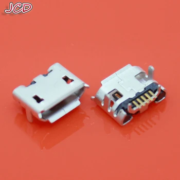 JCD 30pcs Micro USB til 5-Pin-Jack Kvinnelige Socket B skriv horn kontakt for Halen lade Mobiltelefonen DUKKERT 5p Okse horn-Lading Port