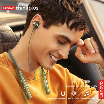 Lenovo opprinnelige BT10 sport Bluetooth-headset vanntett, svette-proof, hi-fi lyd, hudvennlig materiale, tekstur metall
