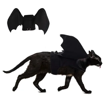 Hund Katt Bat-Wing Cosplay Prop Foto-Rekvisitter Halloween Bat Fancy Kjole Kostyme Antrekk Vinger Katt Kostymer Hund Bat Vinger Drakt