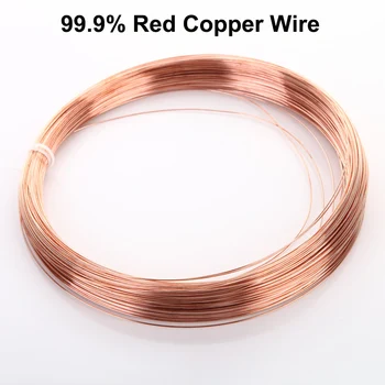 Med 99,9% Ren Kobber Wire T2 Kobber Rød Kobber Linje bare Wire Diameter 0.2/0.3/0.4/0.5/0.6/0.7/0.8/1/1.2/1.4/1.5/1.6/1.8/2/2.3 mm