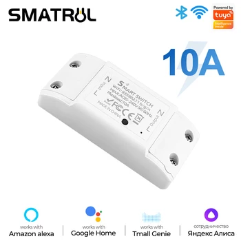 SMATRUL Tuya Lys Wi-fi-Bryteren Smart Liv APP Stemme Stafett-Kontrolleren Timer Modul Google Hjem Alexa Veggen 110 V 220 V-10A