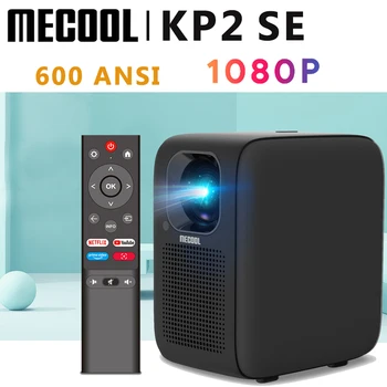 Mecool KP2 SE 1080P HD-Projektor 600 ANSI Linux OS Projecteur Hjem Mini Film Doby Lyd Netflix KP1 Native Proyector