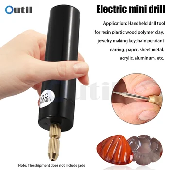 Bærbar Mini Elektrisk Drill Håndholdt Bore Rotary Satt USB Gravør Penn Boring Smykker Verktøy For Epoxy Resin å Lage DIY Tre