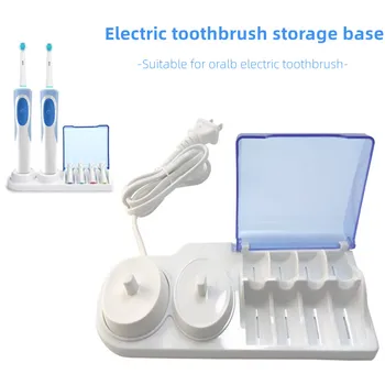 Holder Brakett for Oral-B Elektrisk Tannbørste Bad Tannbørste Stander Base Støtte tannbørste Hoder med Lader Hullet