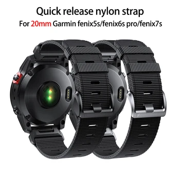 for Fenix 6S Pro nylon stropp for Garmin Fenix 7s 6s 5splus smart 20 mm nylon Watchband