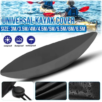 8 Størrelse Kajakk Beskyttende Deksel 3-6.5 M Vanntett Anti-UV Utendørs Kano Universal Storage Bag Oppblåsbar Båt støvdeksel