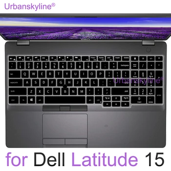 Keyboard Cover for Dell Latitude 5500 5501 5510 5511 5580 5590 5591 E5550 E5570 5000 Silikon Beskytter Huden Tilfelle Tilbehør 15