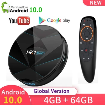 HK1 MINI PLUS Android 10 Smart-TV-BOKS RK3318 Quad Core 2.4 G&5G WI-fi Set-Top-Boks Media player VS HK1 MAKS Google voice PK H96MAX
