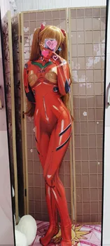Halloween Kvinne Asuka Drakt 3D Trykt Zentai Bodysuits Asuka Langley Soryu Cosplay Kostyme Plugg Passer til Voksne Barn
