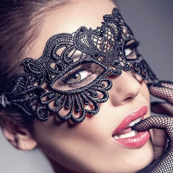 HOT SALG!!! Kvinner Hul Blonder Masquerade Ansiktsmaske Prinsesse Prom Partiet Rekvisitter Drakt Halloween Masquerade Maske Sexy Kvinner