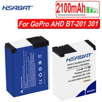 HSABAT 2100mAh Action Kamera Batteri for GoPro AHDBT-201/301 for Gopro Hero 3 3+ AHDBT-301 AHDBT-201