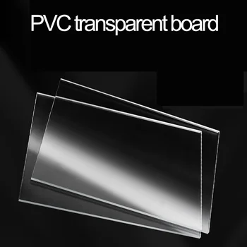 Gjennomsiktig PVC Styret Cuttable Klar Plast Ark Holdbar,Mellomlaget Dør Dekorasjon Tykkelse på 0,5-2 mm,Size100X100 100X200 210X297mm