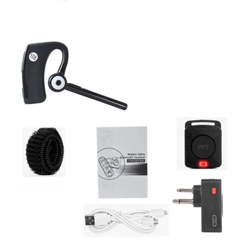 Trådløs Walkie Talkie, Bluetooth Headset, Øretelefon for Motorola, 2 Pins, CP200, CP040, EP450, toveis Radio, Moto, Sykkel