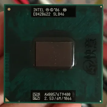 Intel Core 2 Duo T9400 Bærbar CPU prosessor PGA 478 cpu 100% fungerer på riktig måte