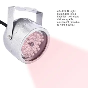 12V 48 LED Infrarød Lys CCTV Sikkerhet Kamera IR Ir Night Vision-Lampe For CCTV Kamera IP-kamera