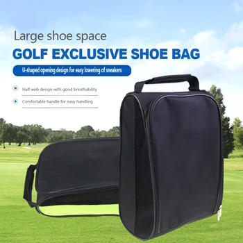 Unisex Golf Sko Lomme for Bærbar Mesh Reise Sko bæreposer med Glidelås-Hand-Held Pustende Ultra-lys for Utendørs Sport
