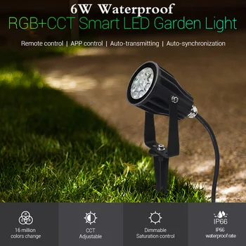 FUTC04 6W RGB+CCT Smart LED Hage Lampen Lyser IP66 AC 100 v~220V For Utendørs grøntanlegg/Park/Vei/Anlegg Liggende Dekorasjon