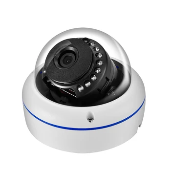 AZISHN Vandalproof 5MP 3MP 2MP H. 265 Overvåking IP POE Kamera Audio Mikrofon Dome Innendørs Sikkerhet Kamera E-post Trykk