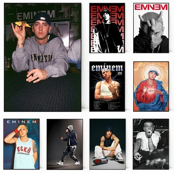 Hip Hop Rapper Eminem Stående Plakat Hot Musikk Album Kamikaze Retro Sanger Lerret Å Male Veggen Kunst Bilder Hjem Innredning