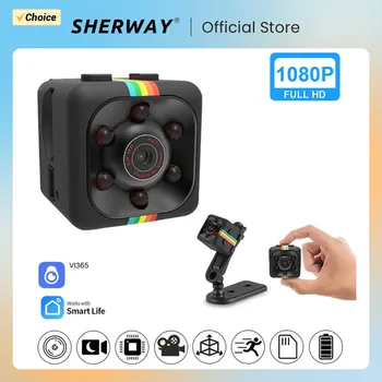 SQ11 Mini Kamera HD 1080P Bærbar Små Barnepike Cam Video-Opptakeren Innendørs Covert Sikkerhet Kamera for Hjem og Kontor