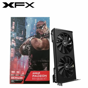 Nye XFX RX 6600 XT 6600XT 8GB 6650 XT Grafikk-Kort GPU Radeon RX6600 RX6600XT GDDR6 skjermkort Stasjonær PC AMD PC-Spill
