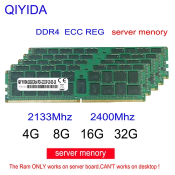 DDR4 8 GB 16 GB 4 GB server minne 2400 2133 mhz ECC REG PC4-2133P 2400T ram-Prosessor som støtter x79 x99 X58-server minne