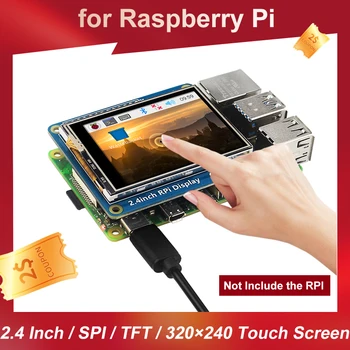 2,4 Tommer Raspberry Pi berøringsskjermen SPI-Grensesnitt TFT LCD 320 x 240 Pikslers Skjerm LED Bakgrunnsbelysning for Raspberry Pi 4B 3B+ Null 2 W