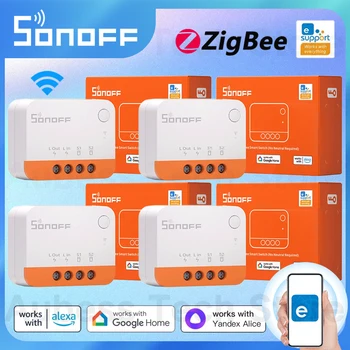 SONOFF ZBMINI L2 ZigBee Smart Switch Arbeid Med EWeLink APP, talestyring Kompatibel Med Yandex Alice Alexa Google Assistent