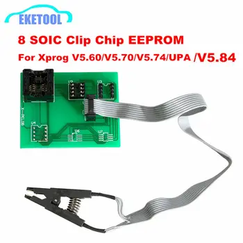 EEPROM-Styret-Adapter 8 Dip Klipp for Xprog V5.60/V5.70/V5.84/V5.86/V6.12 UPA Grønn V1.3 Grønne PCB-Adapter Dip 8 Sop8 Test Klippet