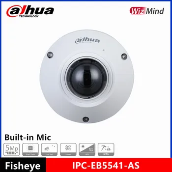 Dahua 5MP Fisheye-Nettverk Kameraet IPC-EB5541-SOM WizMind Innebygd Mikrofon PoE 180 Graders SD-Kort Slot IP67 IK10 Mini IP-Kamera