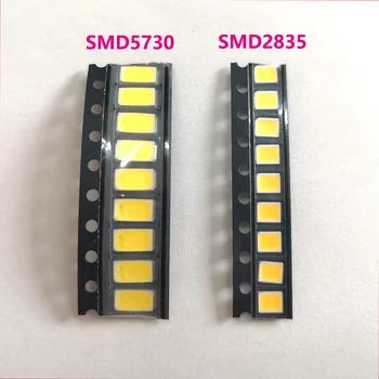100PCS mye Høy Kvalitet SMD2835 SMD5730 Kobber 3V 60-65LM LED-Light Emitting Diode 0,5 W LED Chip Super bright LED-Perler Hvit