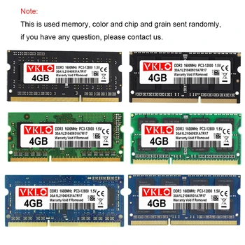 10Pcs DDR3 4G 1066 1333 MHZ 1600 MHZ Bærbare pc-Minne 204pin PC3 10600 12800 Minne Notebook Modul SODIMM RAM AMD Intel Motherboa