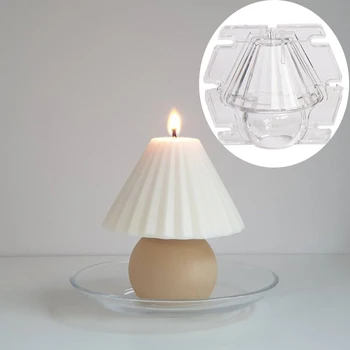 Kreative bordlampe Stearinlys Mugg DIY Geometriske Lampe lysstøyping Verktøyet Akryl Plast Mold Satt Hjemme Dekorasjon Gave