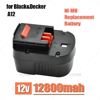 for Black & Decker A12 12V 12800mAh A12ex Fsb12 Fs120b A1712 HP12k HP12 Batteriet Skiftes ut Ved Ni-MH Batteri
