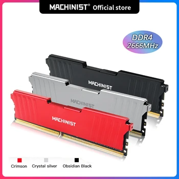 MASKINIST DDR4 RAM 8 GB 16 GB 2133HMz 2666HMz 3200mhz Skrivebordet Minne med kjøleribben DDR4 RAM PC-DIMM for alle hovedkort