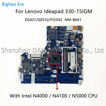 NM-B661 For Lenovo Ideapad 330-15IGM Bærbare pc-Hovedkort Med N4000 N4100 N5000 CPU DDR4 Fru:5B20R33808 5B20R338015B20R33812
