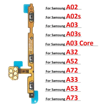 Strømmen Av Volumet Side-Knapp-Tasten Flex Kabel Til Samsung Galaxy A02 A02S A32 A52 A72 A03s A03 Core A13 A22 A33 A53 A73 4G 5G