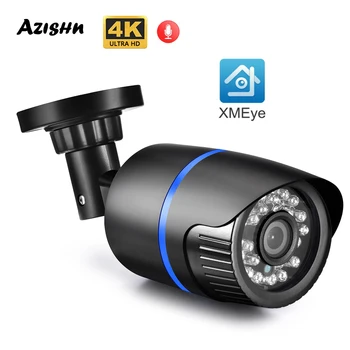XMEye 8MP Ultra HD og 4K 5MP 4MP Utendørs IP Kamera POE Vanntett H. 265 Sikkerhet Overvåking Bullet CCTV Kamera Motion Detection