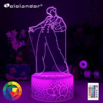 SOLOLANDOR Ny 3d Night Light lampe Gave for Fans Soverom interiør Lys Led Touch Sensor Farge Endre Skrivebord Lampe Dropshipping